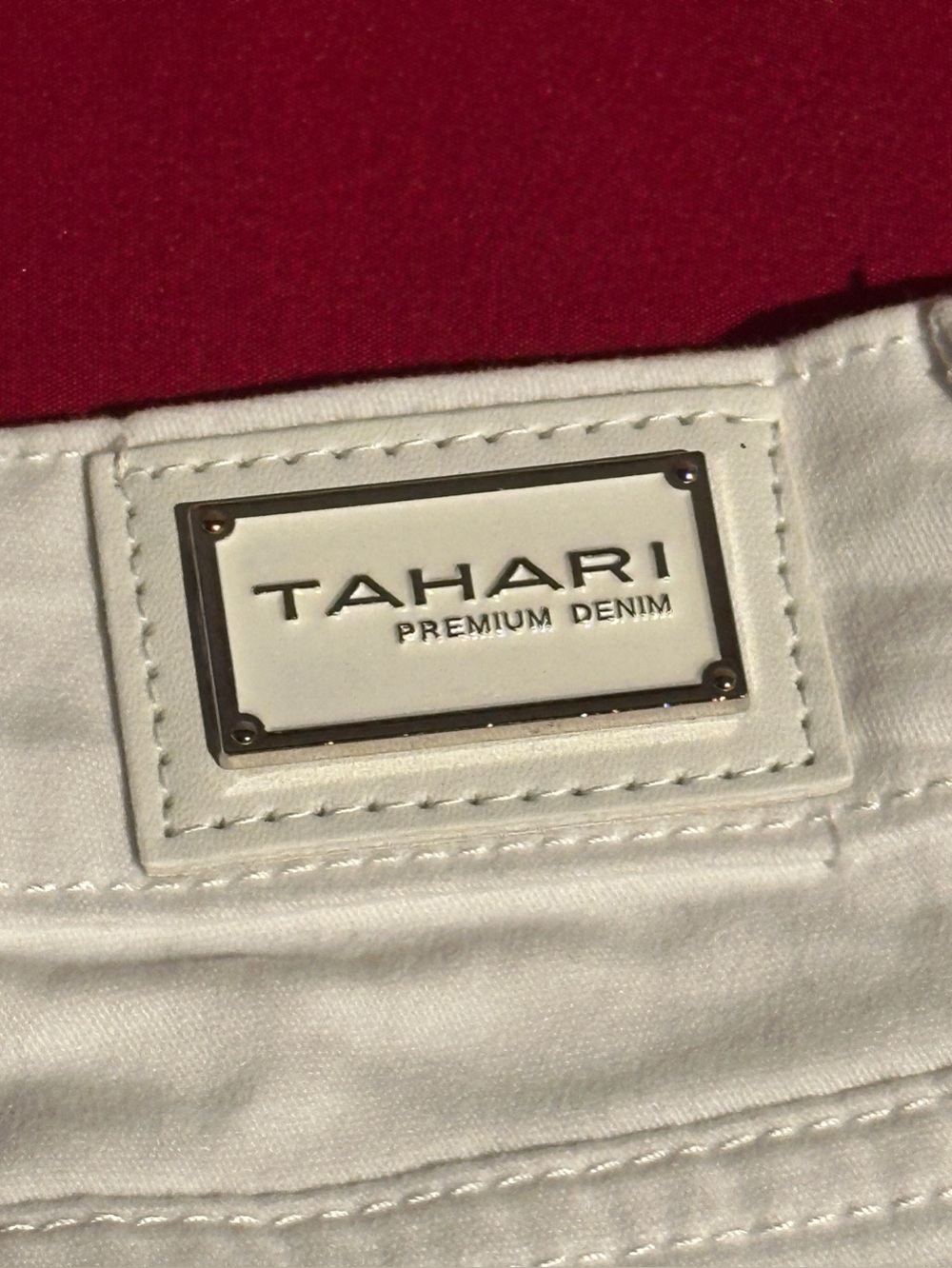 New - Tahari White Denim Sz 8